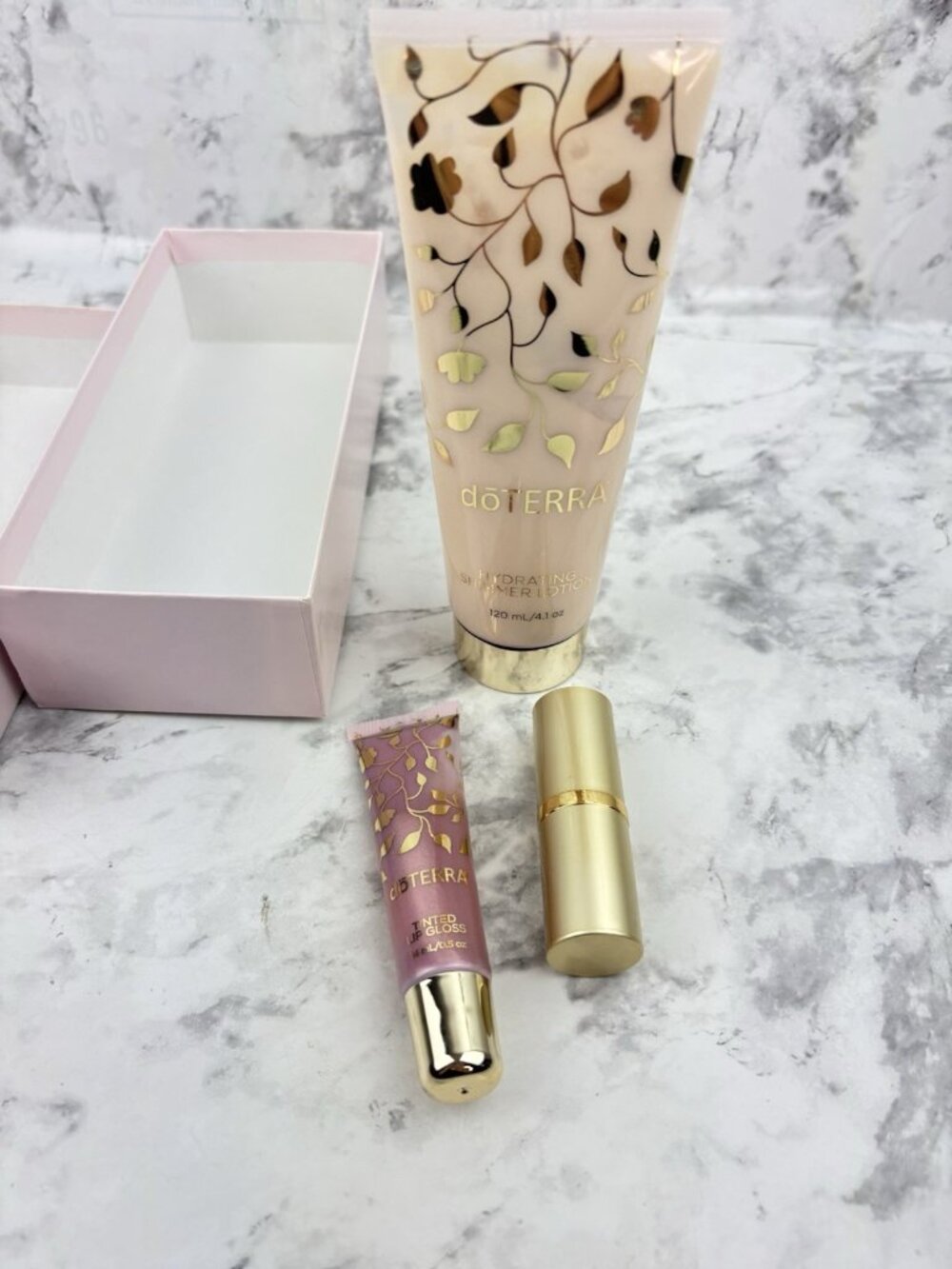 *New Doterra Glamour Set Hydrating Shimmer Lotion Tinted Lip Gloss Lipstick